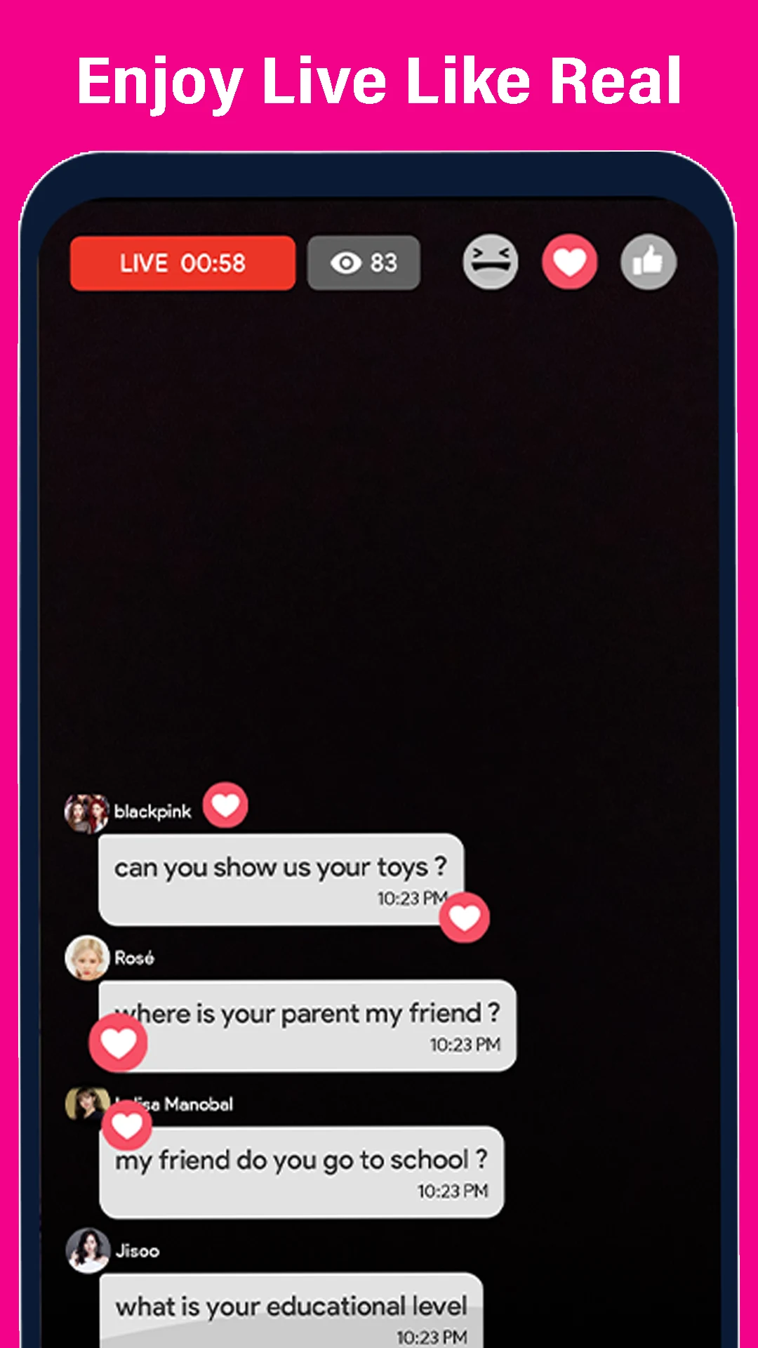 Jisoo Blackpink Video call screenshot